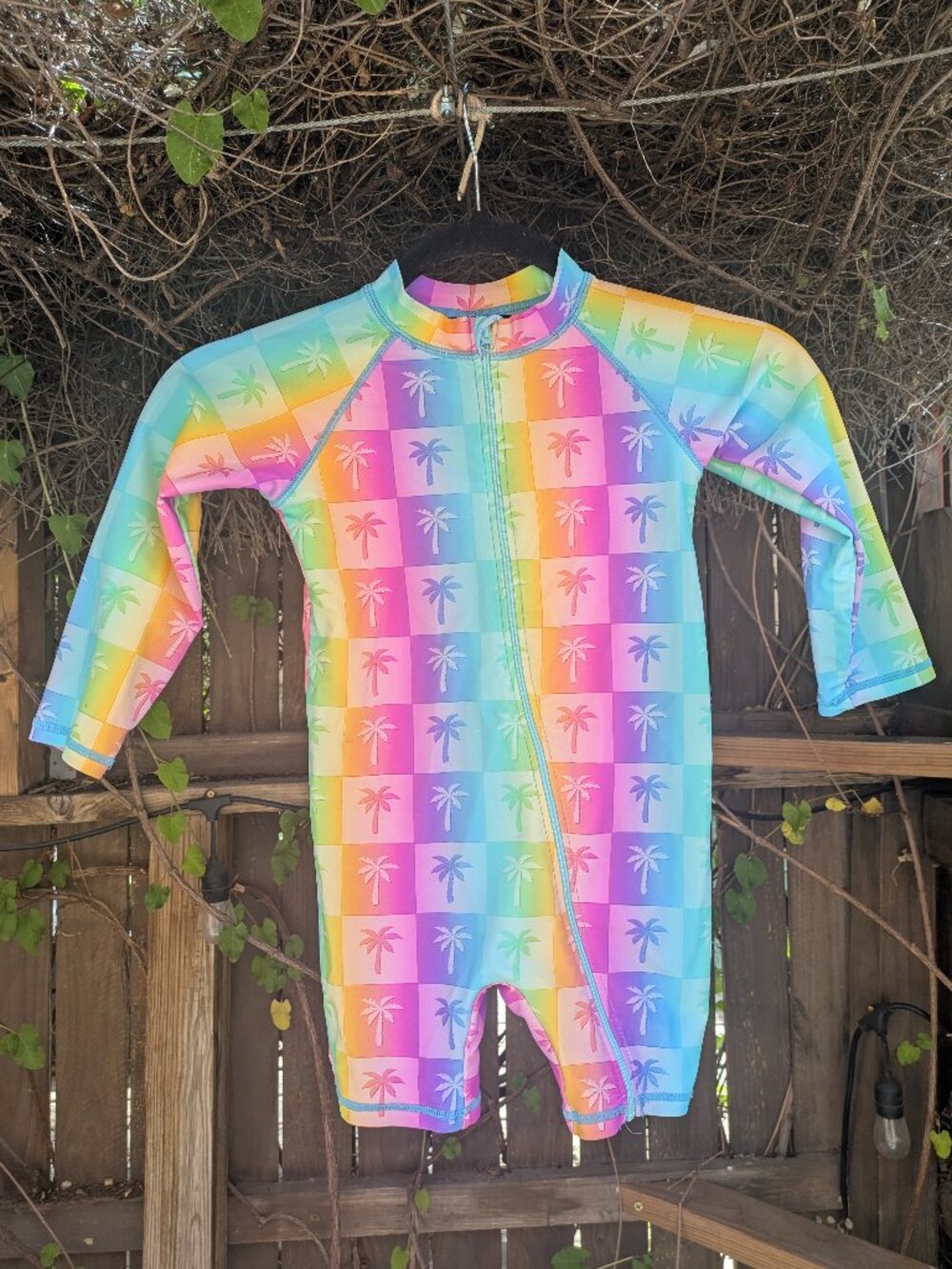 Kids Rash Guard One Piece Swimsuit Sz 4